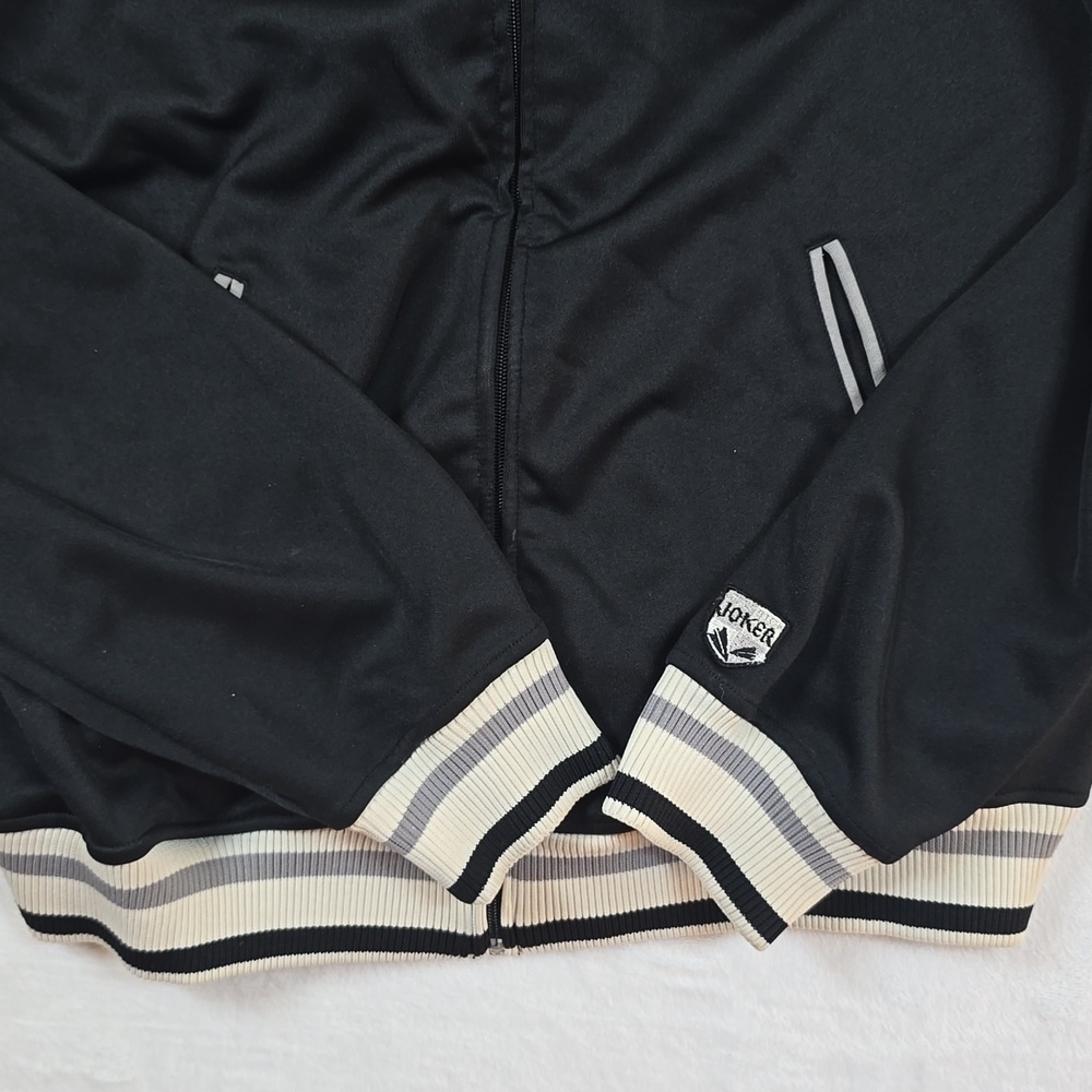 Vtg Joker Brand Classick Track Jacket XXL Black Streetwear Y2K Embroidered - Picture 8 of 13